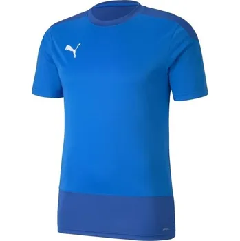 Pánské tričko Pánské fotbalové triko Puma TEAMGOAL 23 TRAINING JERSEY TEE XL Modrá, Bílá