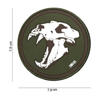 Nášivka Gumová nášivka 101 Inc Sabertooth Tiger - olivová