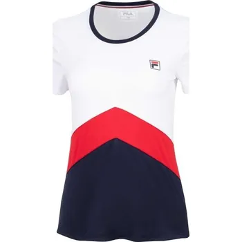 Dámské tričko Dámské triko Fila AURELIA XS Bílá, Tmavě modrá, Červená