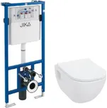 Jika Mio-N - Set předstěnové instalace a závěsného klozetu, Rimless, DualFlush, bílá H6007160000002