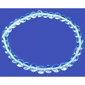 Náramek Křišťálový náramek 6 mm – andělská čistota, AA kvalita