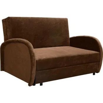 Pohovka Rozkládací pohovka MILI 2 s úložným prostorem, hnědá