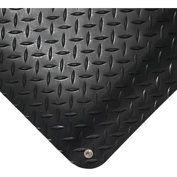 Rohožka Černá gumová protiúnavová protiskluzová antistatická dvouvrstvá rohož - 18,3 m x 90 cm x 1,4 cm