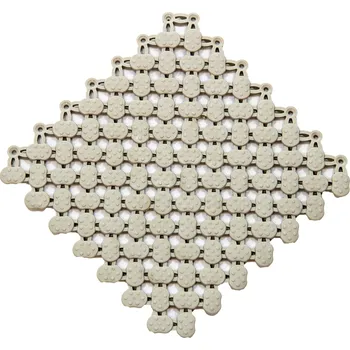 Rohožka Béžová bazénová rohož FLOMA Lagoon - 21,7 x 21,7 x 0,8 cm