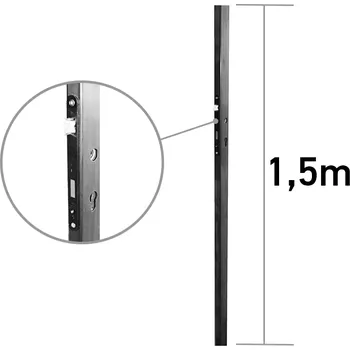 Stavební profil Profil 50x30x1,5mm se zámkem, délka profilu 1,5m