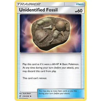 Karetní hra Unidentified Fossil 210/236 - Unified Minds Typ karty: Reverse Holo