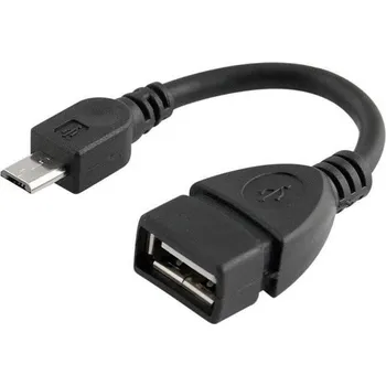 Autožárovka Interlook UA-002 | USB adaptér - Micro USB | Adaptér Android OTG V8 Černý