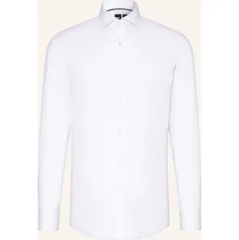 Pánská móda Boss Pánská Žerzejová Košile Hank Performance Slim Fit, bílá, 42