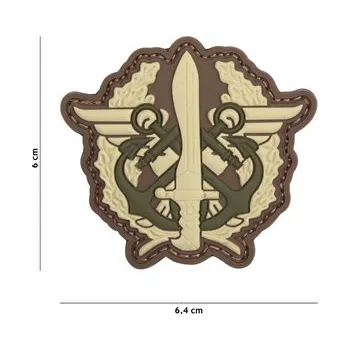 Nášivka Gumová nášivka 101 Inc znak NL Corps Marines Loge - multicam