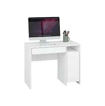 Psací stůl KALEVI 02 - Psací stůl 1D , lamino bílá mat (ML) (KENDO 02=1BALÍK) (K150)NOVINKA