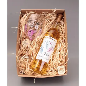 Víno Dárkový balíček - víno + 1 Maxi vínovka - Věř svým snům, růžová víno: Cabernet Sauvignon Rosé - polosuché