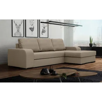 Sedací souprava Falco Rohová sedací souprava Frogo, rozkládací s úložným prostorem, pravá, béžová/Portland 22