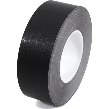 Výstražná páska Černá plastová voděodolná protiskluzová páska FLOMA Resilient Standard - 18,3 m x 5 cm a tloušťka 1 mm