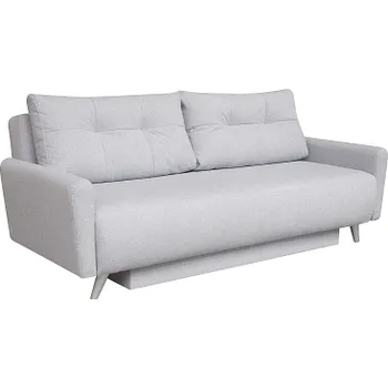 Pohovka MELÁNIE 3R lux - rozkládací pohovka - látka světle šedomodrá SS18, nožky stříbrná (Mania 3R lux) "FN"(K250-E)