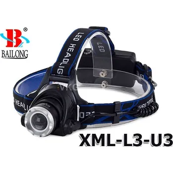 Čelovka AKU čelovka Bailong BL-6699, led typu CREE XML + dobíjecí set