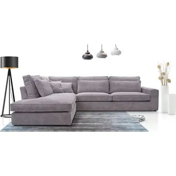 Sedací souprava Falco Rohová sedací souprava CARNY, levá, šedá Lincoln 86