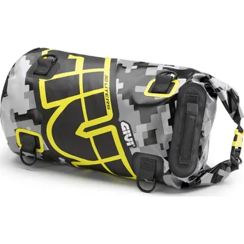 Zavazadlo na motocykl Ea114cm vodotěsný válec givi, černý, objem 30 l., rolovací uzávěr, upínací oka