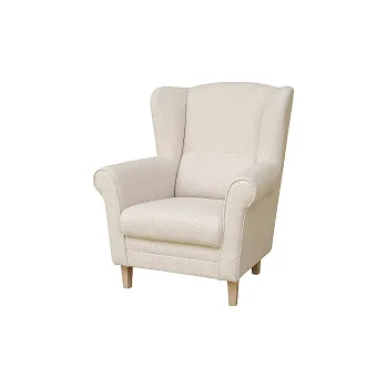 Křeslo KLIPOS (CLIP) - křeslo látka bílá káva SS02/ nožky dub sonoma, kolekce "FN" (K250-S)