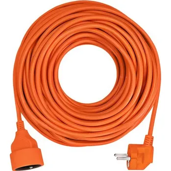 elektrický kabel Solight prodlužovací kabel - spojka, 1 zásuvka, 30 m, 3 x 1,5mm2, oranžová (PS08)