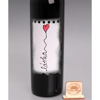 Víno Víno s etiketou - Láska víno: Cabernet Sauvignon Rosé - polosuché