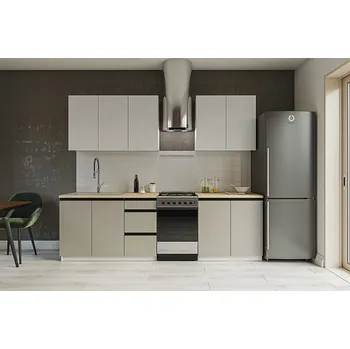 Kuchyňská linka Kuchyňská linka RENATO 200 nymfea alba/stone grey
