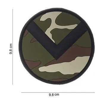 Nášivka Gumová nášivka 101 Inc Spartaan Shield - woodland