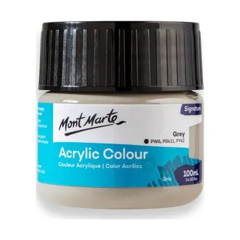 Vodová barva Mont Marte akrylová barva,100ml, šedá (Grey)