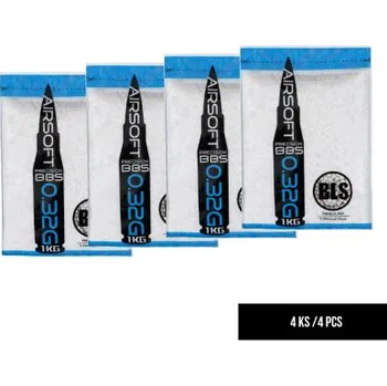 Airsoftová kulička BLS kuličky Multipack, 4 x 0,32g + dárek zdarma