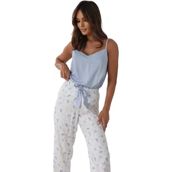 Dámské pyžamo Dámské pyžamo SENSIS.1495 modrá melanž M 0