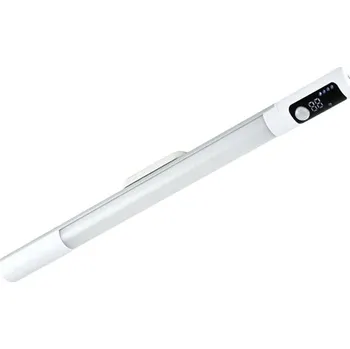 Žárovka Xtech Chytré LED svítidlo L-2901, nabíjecí, pohybový senzor, displej, 44 LED, délka 38 cm, bílé