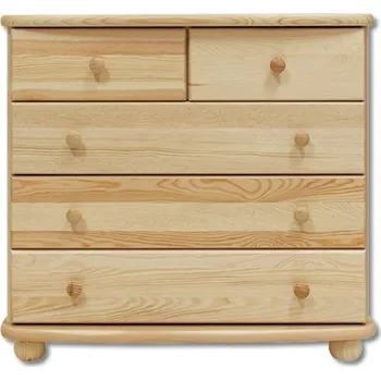 Komoda Komoda DK-149 s 5 zásuvkami, masiv Barva: moření olše