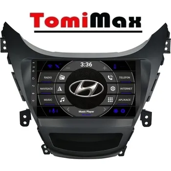 Autorádio TomiMax Hyundai Elantra 2011-2013 Android 14 autorádio s WIFI, GPS, USB, BT HW výbava: QLED 4 Core 2GB+32GB LOW - pouze displej A,C - Model auta: Hyundai Elantra 2011-2013, Velikost obrazovky: Dotyková obrazovka: 9"