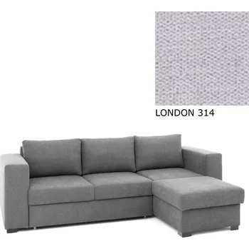 Sedací souprava Rohová sedací souprava AVA LUCY rozkládací s úložným prostorem, pravá, LONDON 314