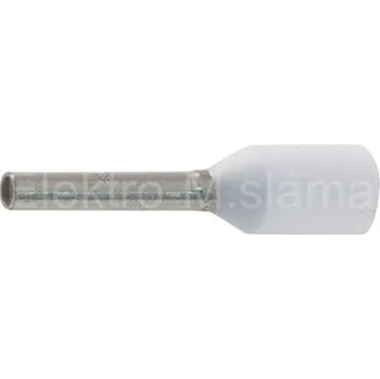dutinka lisovací izolovaná 0,75mm2/8mm bílá TI0.7508
