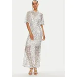 Vila Večerní šaty Vidance S/S 14103264 Stříbrná Regular Fit XS