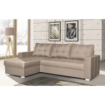 Sedací souprava Rohová sedací souprava DURANGO, rozkládací s úložným prostorem, výběr barev Potah: casablanca 2315