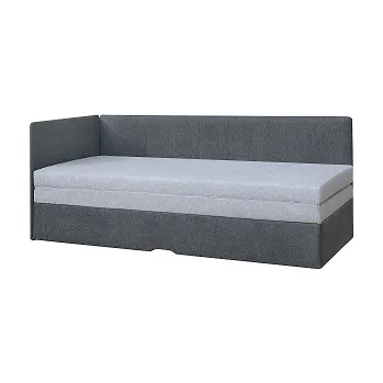 Pohovka PALMARA - UNI- pohovka rozkládací, látka TMAVĚ ŠEDÁ/SVĚTLE ŠEDÁ korpus, čela SS23/matrace SS19 (Alanis-Primavera=1balík) kolekce "FN" (K250-Z)