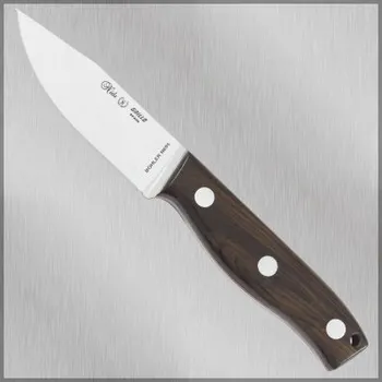 kapesní nůž Nieto GRILLO, pevný nůž s koženým pouzdrem, dřevo 130-G