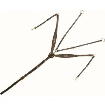 Vybavení pro koně Poprsník Napoli kožený, Full - Tmavě hnědá