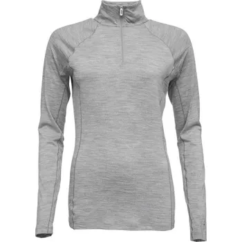 Dámské tričko Dámské triko Smartwool W CLASSIC ALL-SEASON MERINO BL 1/4 ZIP B S Šedá, Bílá