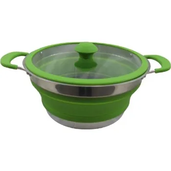 Hrnec Skládací hrnec Vango CUISINE 1.5L NON-STICK CASSEROLE UNI Zelená, Stříbrná