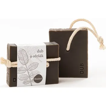 Mýdlo Mýdlárna Koukol Tuhé mýdlo detoxikační - Dub a ořešák (80 g)