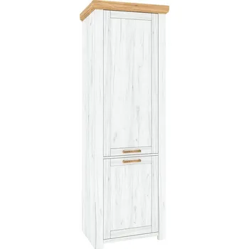 Šatní skříň Policová skříň SUDBURY V, dub craft zlatý/dub craft bílý