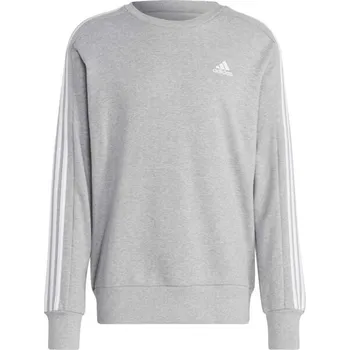Pánská mikina Pánská mikina adidas 3-STRIPES SWEATSHIRT 2XL Šedá, Bílá