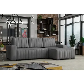 Sedací souprava Falco Rohová sedací souprava HAKIM rozkládací s úložným prostorem, pravá, světle šedáfalcone21