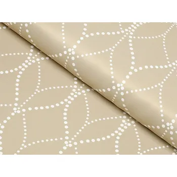 Závěs Bytový Textil Škodák a.s. Blackout - zámecký vzor na béžové, 140 x 250 cm