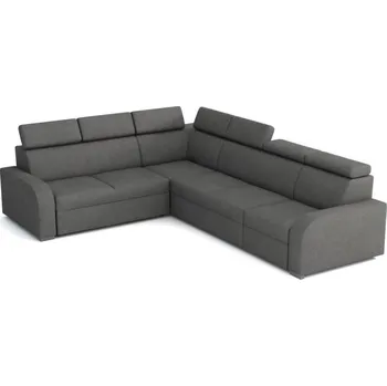 Sedací souprava Falco Rohová sedací souprava Norway UNI 2F-R-2U-1, rozkládací s úložným prostorem, šedá Crown 18