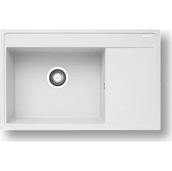 Nerezový dřez Pyragranitový dřez CAMEA 1B 1D LH (79x50) snow
