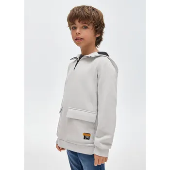 Chlapecké oblečení Chlapecká mikina s kapucí světle šedá Mayoral 7429 Velikost: 16 let (162 cm)