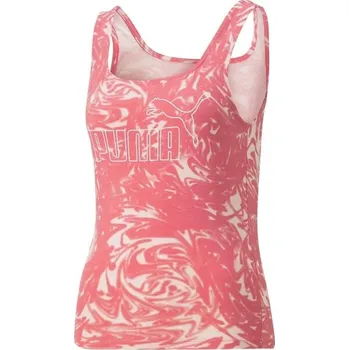 Dámské oblečení Dámské tílko Puma POWER AOP TANK TOP XL Růžová, Bílá
